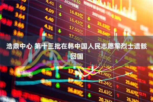 浩鼎中心 第十三批在韩中国人民志愿军烈士遗骸回国