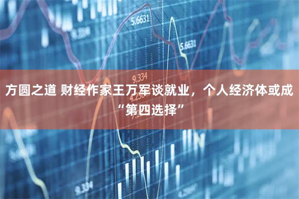 方圆之道 财经作家王万军谈就业，个人经济体或成“第四选择”
